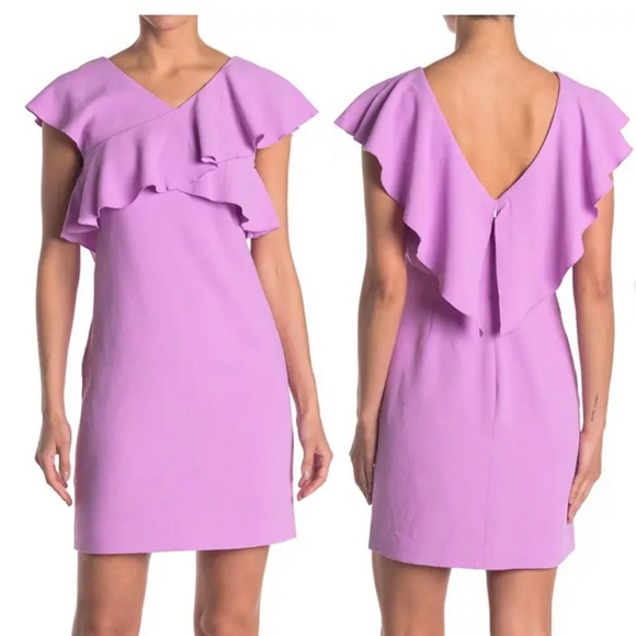 Trina Turk Trina Turk Women's Cameron Flutter Cap Sleeve Dress. - Picture 1 of 8